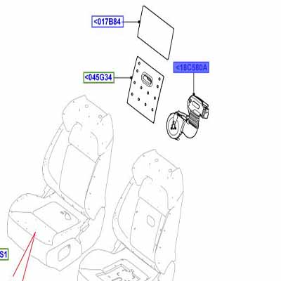 DUCT – SEAT – AIR RIGHT AND LEFT HAND SEAT BACK LR034450