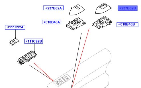 FINISHER – DOOR SWITCH RIGHT HAND LR055121