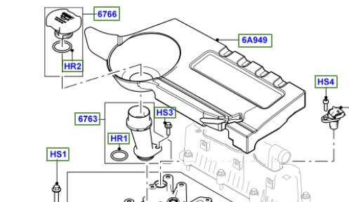 CAP OIL FILLER LR073782