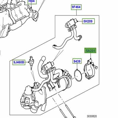 CLAMP EGR INLET LR087708