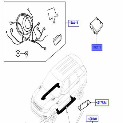 MODULE POWER DEPLOYABLE SIDE STEPS VPLGP0287