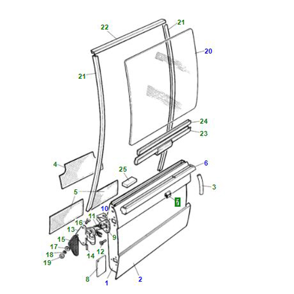 CLIP DOOR SEAL RETAINER 393116