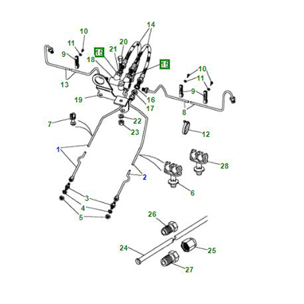 SEALING WASHER FLEXIBLE PIPES REAR BRAKES 577475