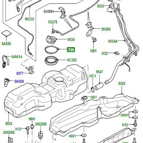 GASKET FUEL TANK LR000966