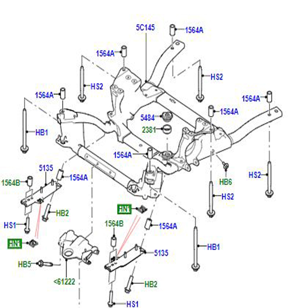 M10 NUT AND RETAINER LR038815