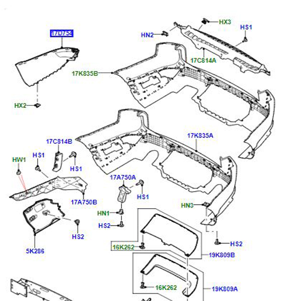 INSERT LEFT HAND BLACK LR045185