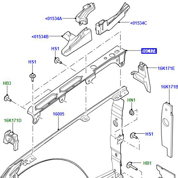 BRACKET FENDER MOUNTING LR056962