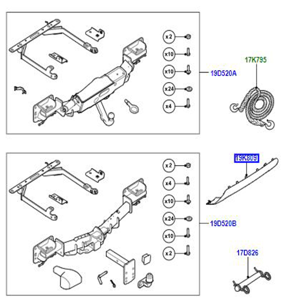 COVER TOWING HOOK COVER VPLWB0136