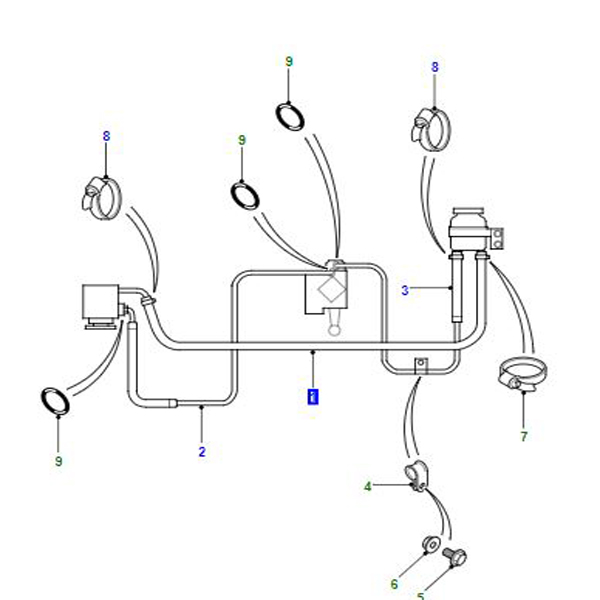 HOSE POWER STEERING RESERVOIR TO PUMP LR023477