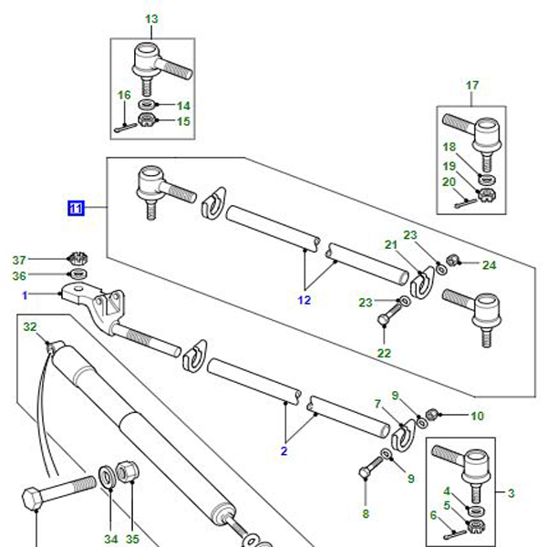 END ASSEMBLY TRACK ROD LR041267