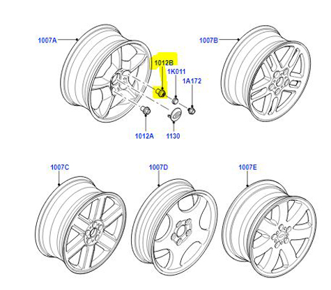 LOCKING WHEEL NUT (36) G-CAT AND 6A RRD000110