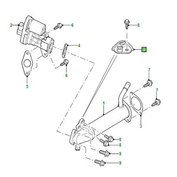 BRACKET EGR VALVE LR004475