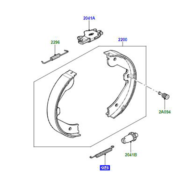 KIT SPRING HANDBRAKE SMK500010