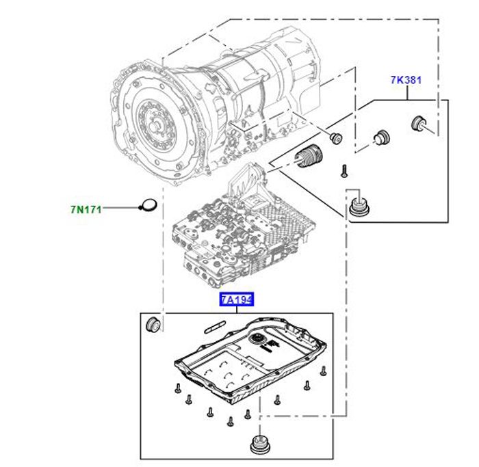 FILTER SERVICE KIT TRANSMISSION LR065238