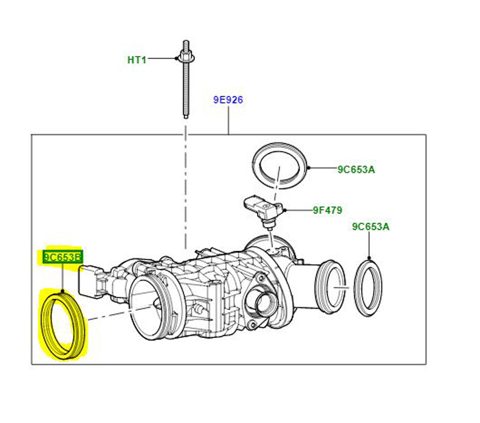FRONT SEAL THROTTLE LR008353