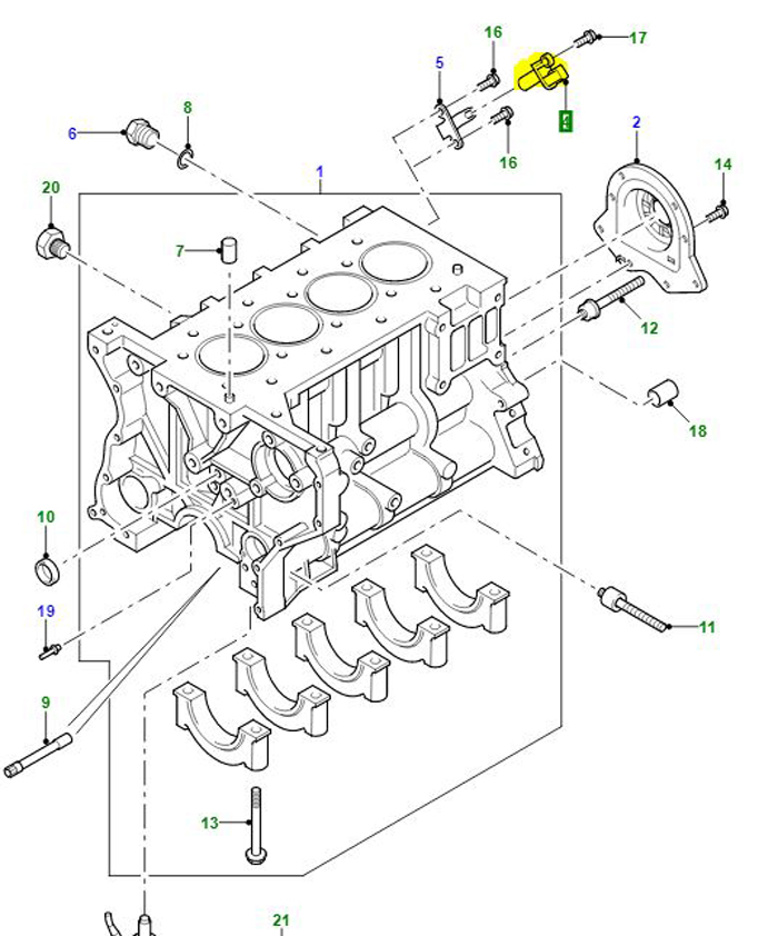 CRANK SHAFT POSITION SENSOR LR004396