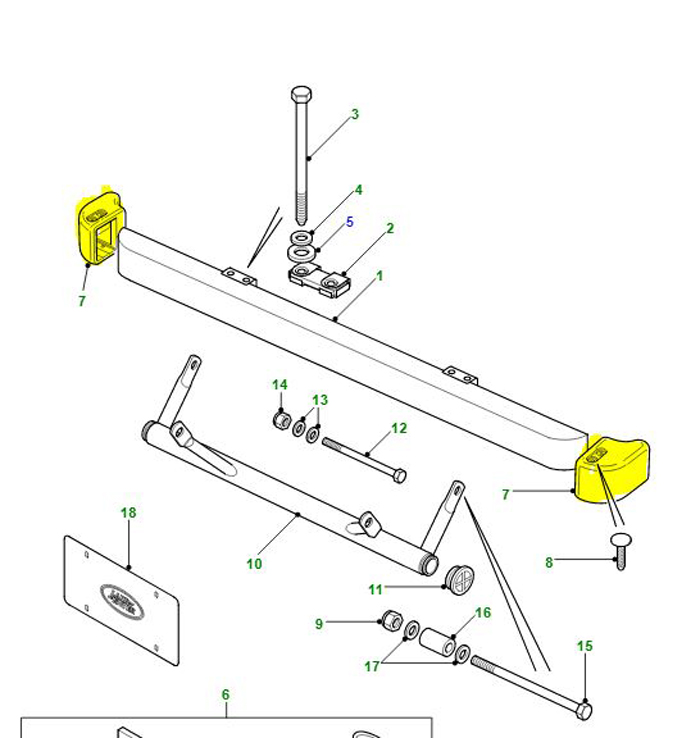 BUMPER END CAP LEFT HAND DISCOVERY AWR2987PMDR