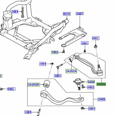 ARM – FRONT SUSPENSION LOWER RBJ500920G