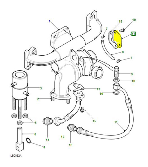 TURBO CHARGER BLANKING PLATE 300 Tdi ERR4698