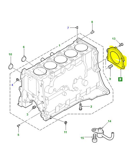 OIL SEAL REAR CRANKSHAFT  TD5 LUF100420G
