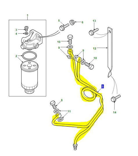FUEL PIPES 300 Tdi WJP000220