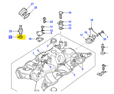 WASHER SEALING INLET MANIFOLD 232043