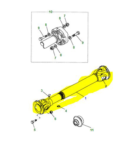 PROP SHAFT REAR   FRC8387G
