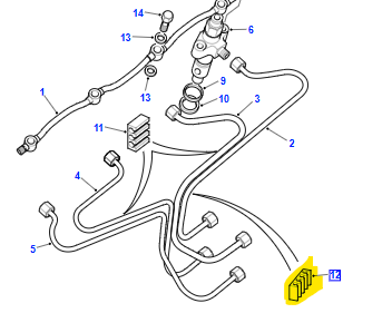 CLIP INJECTOR PIPES ERR282 ETC4308