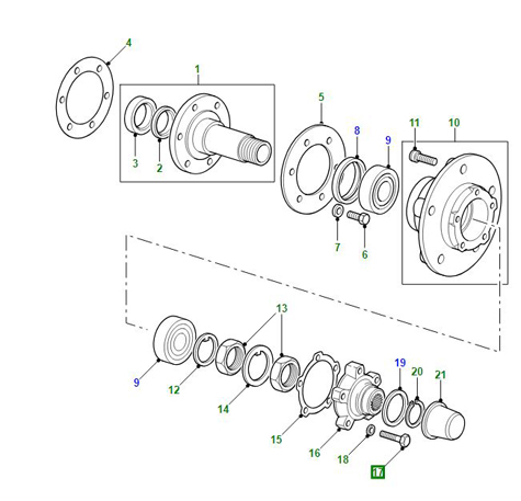 BOLT M10 X 50MM FLANGED HEAD  RYG101010L