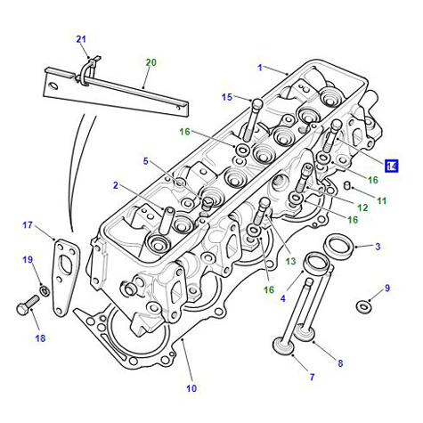 CYLINDER HEAD BOLT V8 602193