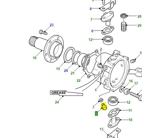 DRAIN PLUG SWIVEL PIN HOUSING 236070