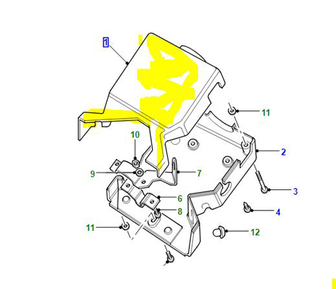 COVER ASSEMBLY STEERING COLUMN UPPER LR048112
