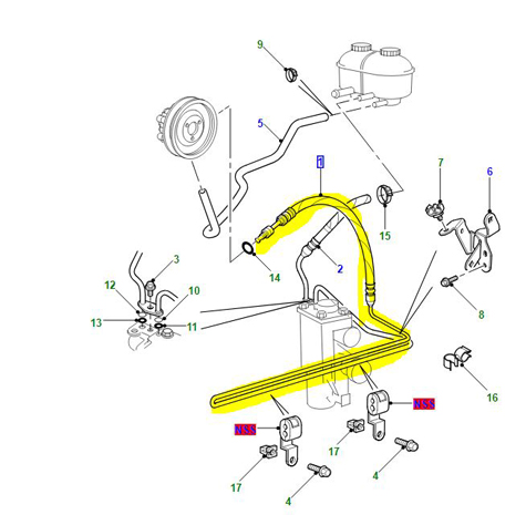 HOSE-POWER ASSISTED STEERING   QEP105491