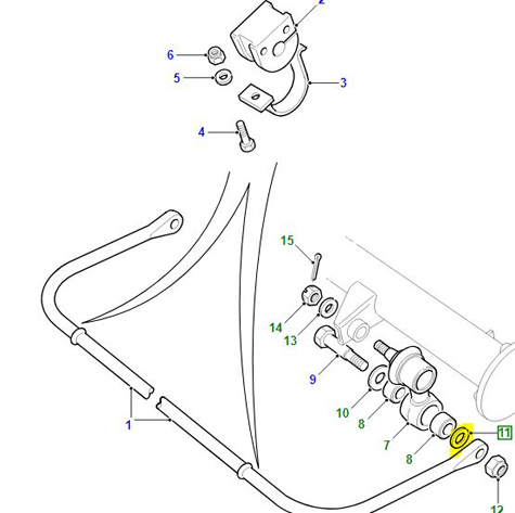 WASHER ANTI ROLL BAR WC116101