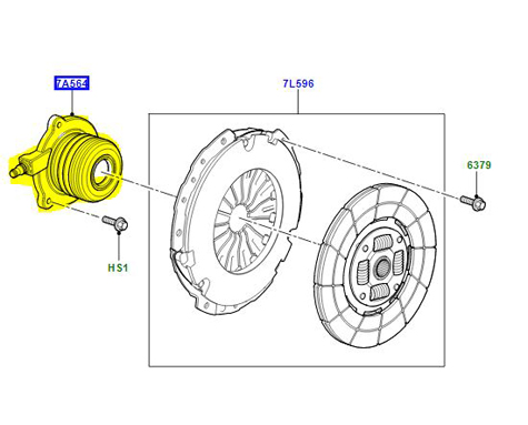 CLUTCH SLAVE CYLINDER LR014290