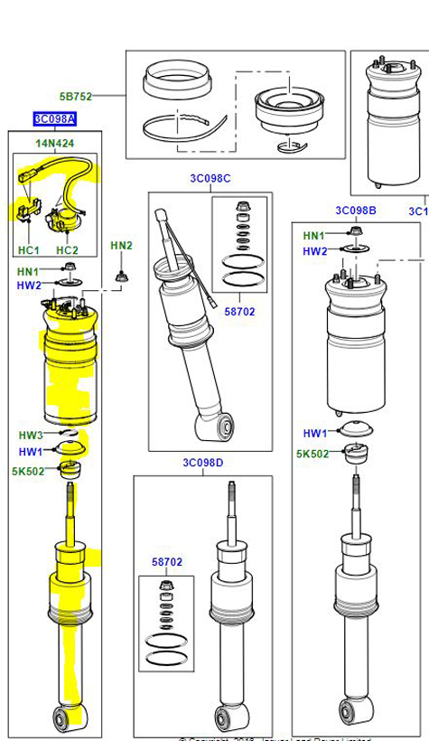 FRONT SHOCK ABSORBER LR052867