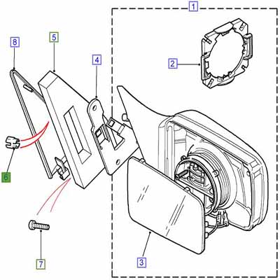 TUBULAR CLIP MIRROR FIXING DISCO1-11        79198