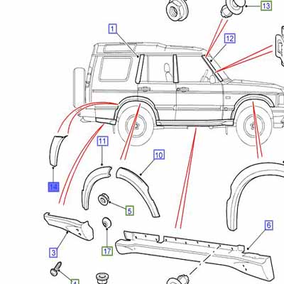 WHEEL ARCH FLARE LHR MINI DISCO 11               DFK100910