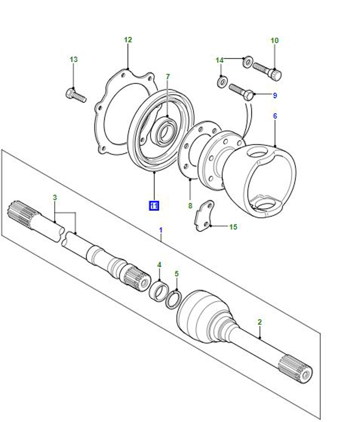 OIL SEAL SWIVEL HOUSING FTC3401 NOW LR059968