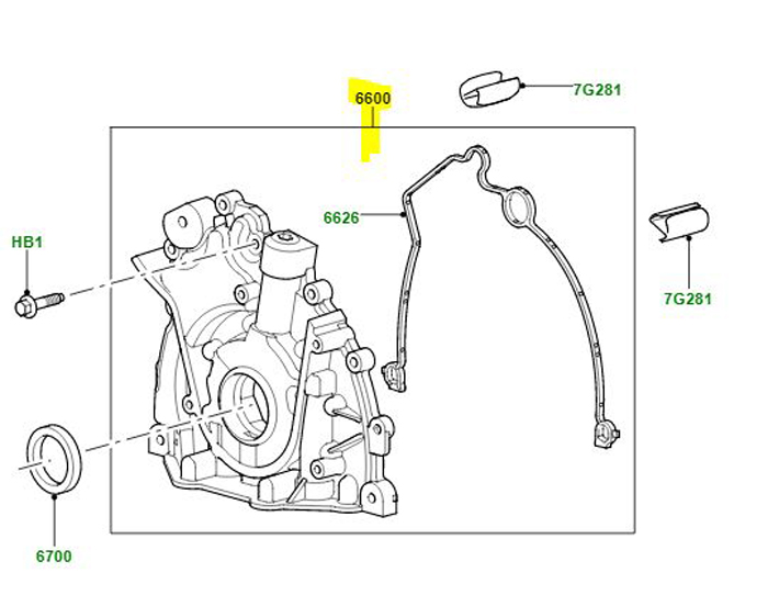 ENGINE OIL PUMP LR123716