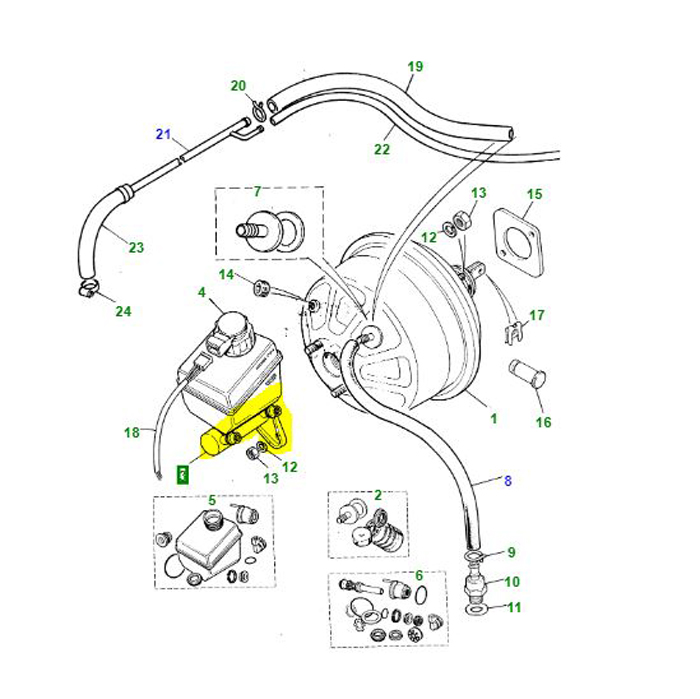 BRAKE MASTER CYLINDER LESS ABS NTC4991G