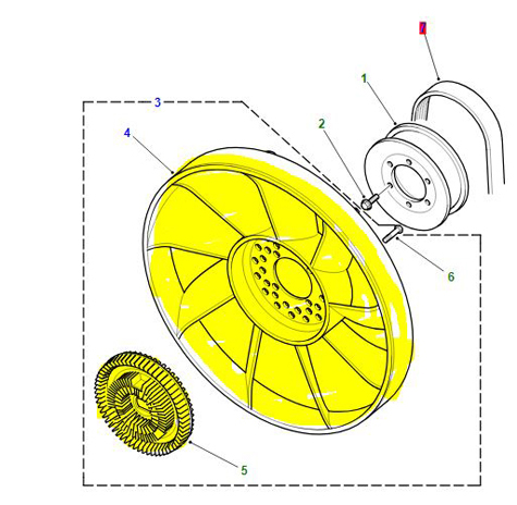 COOLING FAN ASSEMBLY 4.0L ERR4959