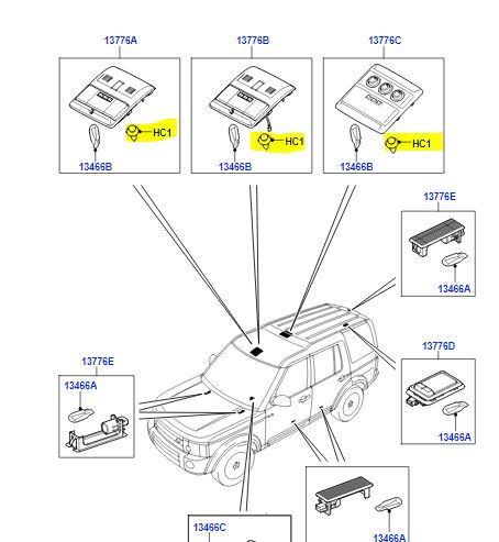 CLIP INTERIOR LAMPS XYC500031