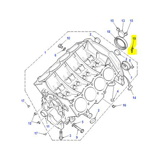OIL SEAL MAIN BEARING LUN000010