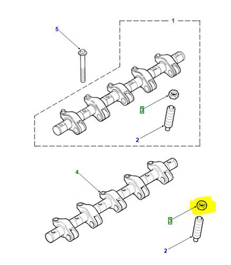 NUT HEX ROCKER SHAFT TD5 ERR5529