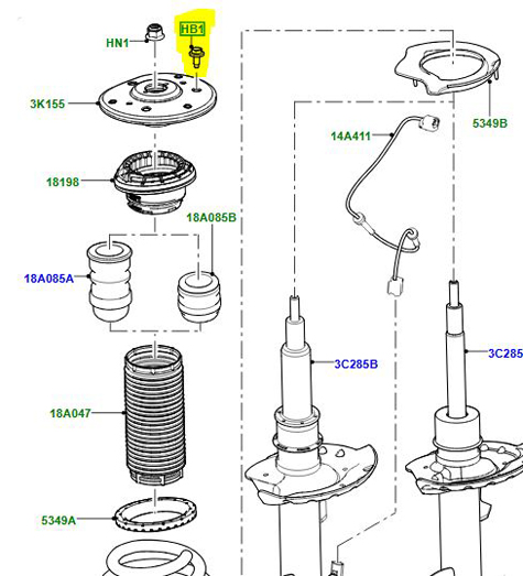 BOLT AND WASHER M8 X 17MM LR008026G