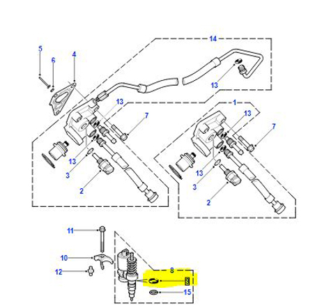 O RING GREEN -INJECTOR SEALING TD5    ERR7004