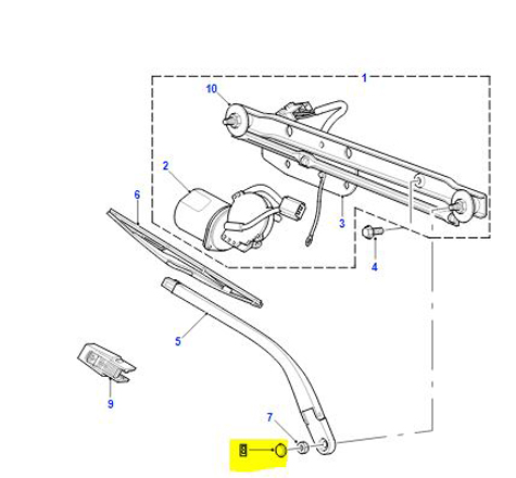 CAP WIPER ARM SPINDLE DKG100120
