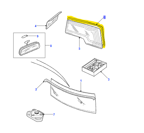 WHEATHER STRIP REAR DOOR CDB100230