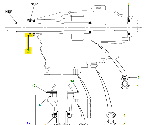 O RING IRD HOUSING TYX100490
